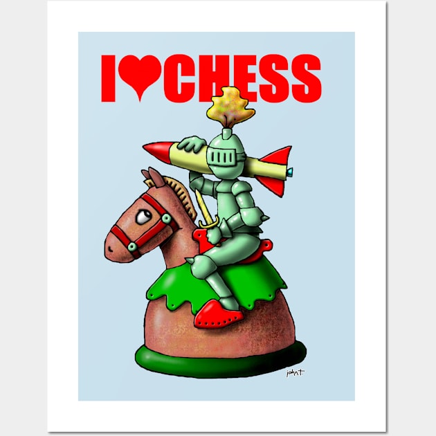 Chess - The Knight Wall Art by JohnT